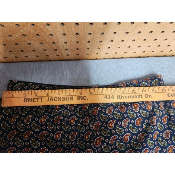 VTG Tommy‎ Hilfiger Paisley Skirt Size 12 Front Flat Pockets Y2K design Preppy - Picture 9 of 10